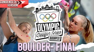 Budapest OQS 2024 Climbing  Boulder Final W│Condensed version [upl. by Animaj]