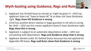 Zambrano child cases – challenging Home Office decisions  WDSC Immigration Team Webinar [upl. by Oiluj174]