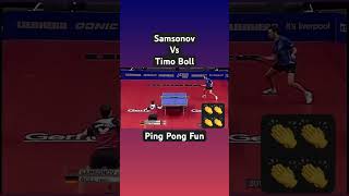 Samsonov VS Timo Boll pingpong tabletennis sports gameplay fyp [upl. by Khanna593]