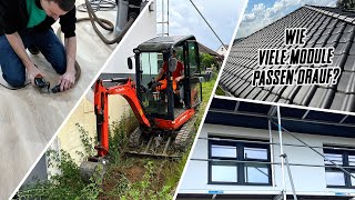 KlickVinyl reparieren 🤔 Baustelle im Garten amp bald Photovoltaik ☀️  Hausbau VLOG 44 🏡 [upl. by Carine]