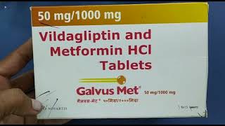 Galvus Met 50mg 1000mg Tablet  Vildagliptin and Metformin HCI Tablets  Galvus met 50mg1000mg Tab [upl. by Alegnaed974]