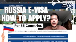 How to get Russia evisa  Filling Application Form [upl. by Ahsym]