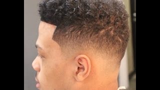 Low Afro Fade Tutorial by Zay The Barber [upl. by Urania]