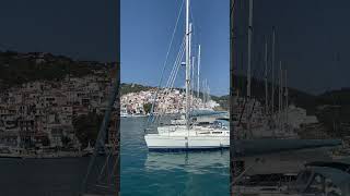 sailing boats in Skopelos Island Port Greece [upl. by Rossner]