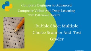 Bubble Sheet Multiple choice Scanner and test grader using OMR Python and OpenCV [upl. by Aleka]