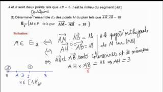 Ensemble de points produit scalaire1 [upl. by Ahsenav815]