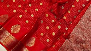 3000Beautiful semi raw mango sarees nice zari chex with weaving butties rich look Ph8523844182 [upl. by Von510]