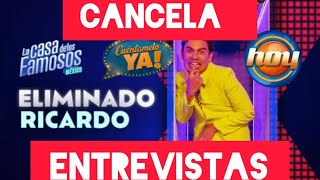 Ricardo Peralta HUMILLADO EN Cuéntamelo Ya  CANCELA ENTREVISTAS lacasadelosfamososmx lcdlfmx [upl. by Adnuhsat]