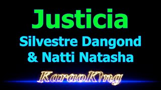 Silvestre Dangond amp Natti Natasha  Justicia  Karaoke [upl. by Llessur]