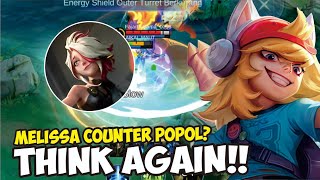 MELISSA COUNTER POPOL BENARKAH⁉️best build and emblem popol and kupa 2024  gameplay popol Mlbb [upl. by Orola326]