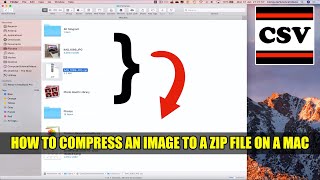 How to COMPRESS an Image to a Zip File On a Mac  Basic Tutorial  New [upl. by Daren192]