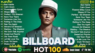 Bruno Mars Miley Cyrus Taylor Swift Ed Sheeran The Weeknd Adele 🌞Top 40 Billboard of This Week [upl. by Nerwal424]