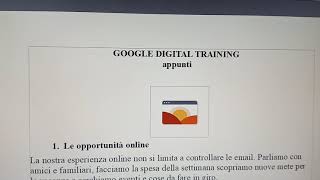 Google Digital Training appunti risposte quiz [upl. by Ailec]