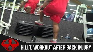 HIIT WORKOUT is perfect after a BACK INJURY rlwfitness [upl. by Eissak]