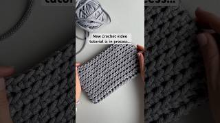 Crochet tutorial is in process… 🧶 crochet this clutch with me 🥰 crochetprojects crochet [upl. by Windham]