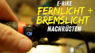 EBike Fernlicht Cube Acid ProE 140 und Lupine C14 mit Bremslicht Funktion  Einbau amp NachtTest [upl. by Enelrad]