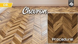 parquet wood chevron shader blender 291 [upl. by Atsirk84]