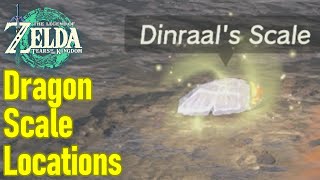 Zelda tears of the Kingdom dragon scale locations guide Farosh Naydra Dinraal Light Dragon [upl. by Chak]