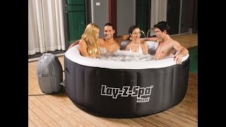 Review Bestway 54124 LayZSpa Miami Inflatable Hot Tub [upl. by Ida230]