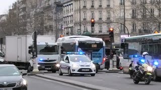 High Security police Convoy in Paris [upl. by Anauq]