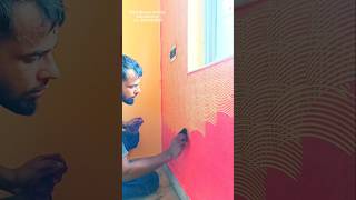 combing texture asian paints shorts trending viralvideo painting [upl. by Odnarb]