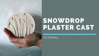 Snowdrop plaster cast  Botanical bas relief tutorial [upl. by Mukund385]