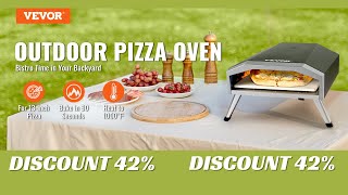 VEVOR 1316in Outdoor Pizza Oven Gas Fired Pizza Maker Portable Outside Stainless Steel Pizza Grill [upl. by Merrielle]