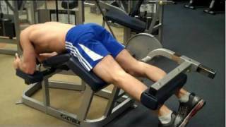 How To Prone Leg Curl Cybex [upl. by Nnagrom]