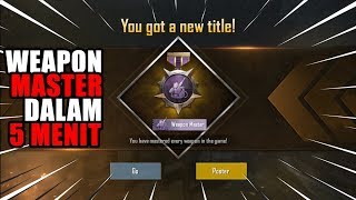 TUTORIAL DAPAT TITLE WEAPON MASTER DALAM 5 MENIT  PUBG MOBILE INDONESIA [upl. by Tiff]