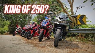 ZX25 vs CBR250RR Highway Battle  4K [upl. by Lakym48]