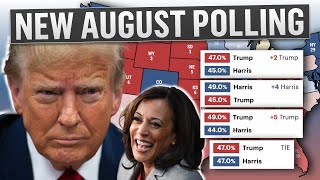 Kamala Harris Gains in Georgia amp Wisconsin in Early August Polls [upl. by Akiaki687]