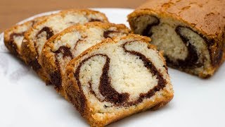 EGGLESS MARBLE CAKE RECIPE l MARBLE POUND CAKE WITHOUT OVEN [upl. by Natanoy]