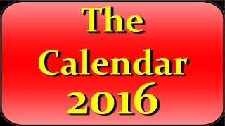 The Complete Calendar 2016 [upl. by Eitsyrhc]