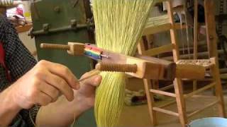 Stitching a broom in a hand clamp [upl. by Ittap423]