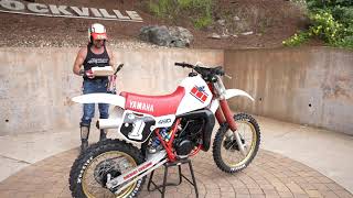 1985 YAMAHA YZ490 RED amp WHITE EDITION 2 STROKE RIPPA [upl. by Annaek]