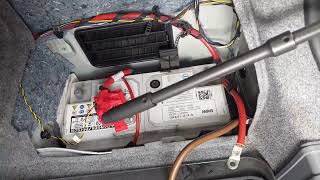 bmw 328 2011 battery replacement [upl. by Yursa]