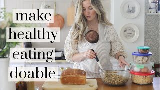 How I prep for a week of healthyreal food eating busy mom  dietitian [upl. by Nanete]