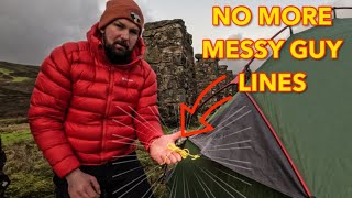 HOW TO TIE A GUY LINE  TENT TIP [upl. by Tezzil]