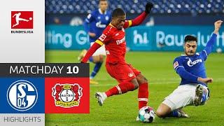 FC Schalke 04  Bayer 04 Leverkusen  03  Highlights  Matchday 10 – Bundesliga 202021 [upl. by Etiuqal]