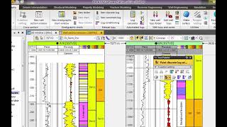 ًًWell Correlation 4 I Creation of Facies Log I Petrel [upl. by Tabbi]