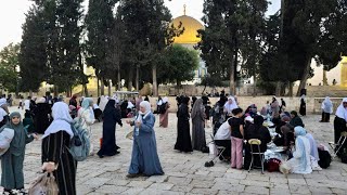 Spiritual scene in AlAqsa Mosque during Maghreb Adhan [upl. by Elery162]