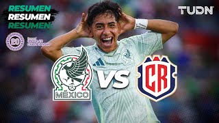 HIGHLIGHTS  México 21 Costa Rica  CONCACAF Sub20 Championship  TUDN [upl. by Zaremski]