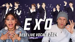 EXO still the BEST VOCALS in KPOP Waleska amp Efra react to Exo Best Vocal Moments 20232024 [upl. by Olimpia388]