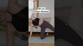 40 min Pilates workout no props needed pilatesathome pilatesworkout [upl. by Aiceila929]