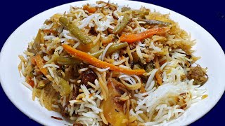 Mauritian Cuisine Easy Vegetable Biryani Recipe  Briani Légumes Mauricien [upl. by Lyndy]