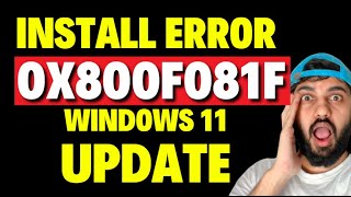 Install Error 0x800f081f Windows 11 Update [upl. by Trueman]