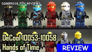 Lego Ninjago Decool Bootleg 10053 10058 Hands of Time Review 4K [upl. by Leakim131]