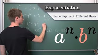 Exponentiation 5  Same Exponents Different Base An Easy Guide for Beginners an  bnabn [upl. by Terb598]