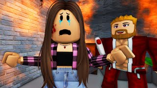 MY CREEPY NEIGHBOR TRIED TO KILL ME Roblox Brookhaven  CoxoSparkle2 [upl. by Ahsimit]