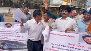 Citizens of Medchal demand Metro rail to their area covering large parts of Secunderabad [upl. by Odraude]